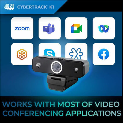 Alternate-Image4 Image for Adesso CyberTrack K1 Webcam - 2.1 Megapixel - 30 fps - USB 2.0