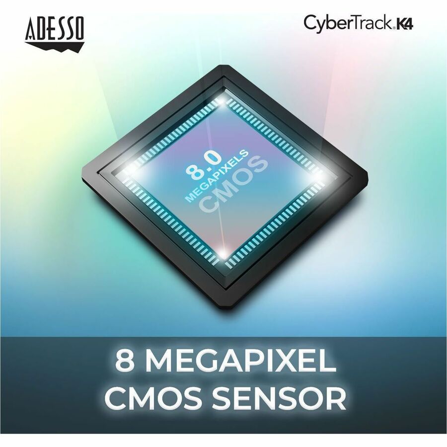 Alternate-Image2 Image for Adesso CyberTrack K4 Webcam - 8 Megapixel - 30 fps - USB 2.0 - 1 Each