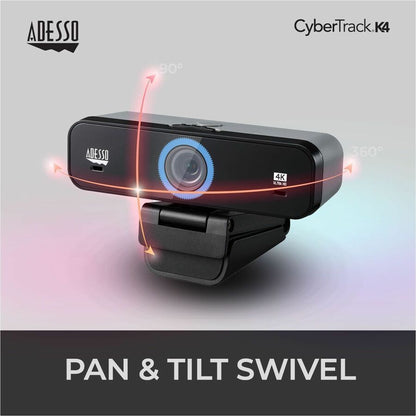 Alternate-Image7 Image for Adesso CyberTrack K4 Webcam - 8 Megapixel - 30 fps - USB 2.0 - 1 Each