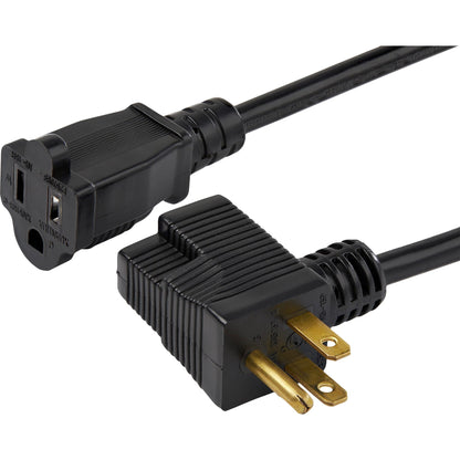 Main Image for StarTech 3ft (1m) Piggyback Power Extension Cord, NEMA 5-15P to 2x NEMA 5-15R Cable, 16 AWG, 125V/15A, Outlet Saver Cord, UL Certified