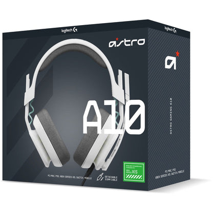 Alternate-Image1 Image for ASTRO A10 Gaming Headset Gen 2 Wired Headset, White, Xbox Edition