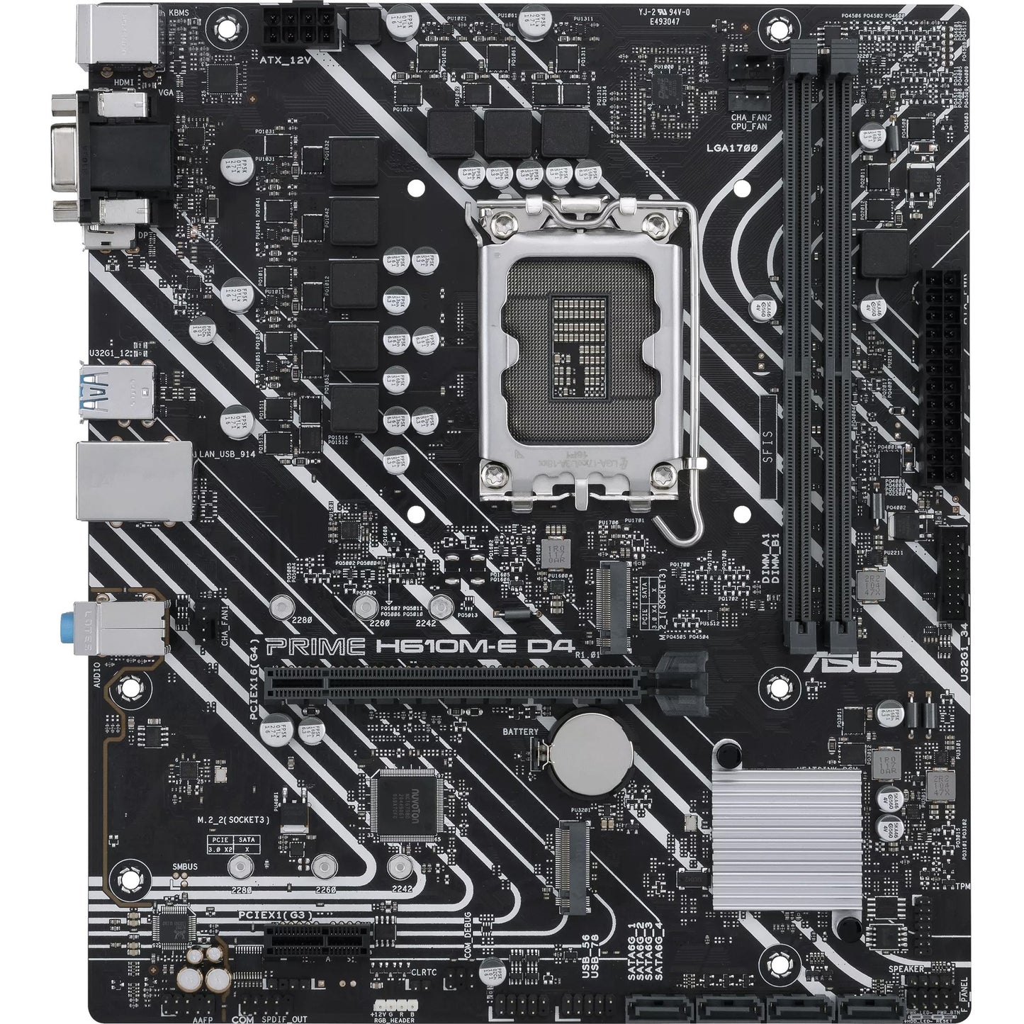 Main Image for Asus Prime H610M-E D4-CSM Desktop Motherboard - Intel H610 Chipset - Socket LGA-1700