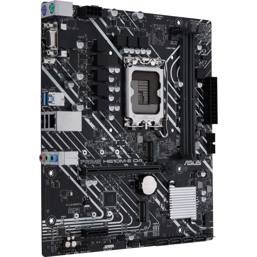 Alternate-Image1 Image for Asus Prime H610M-E D4-CSM Desktop Motherboard - Intel H610 Chipset - Socket LGA-1700