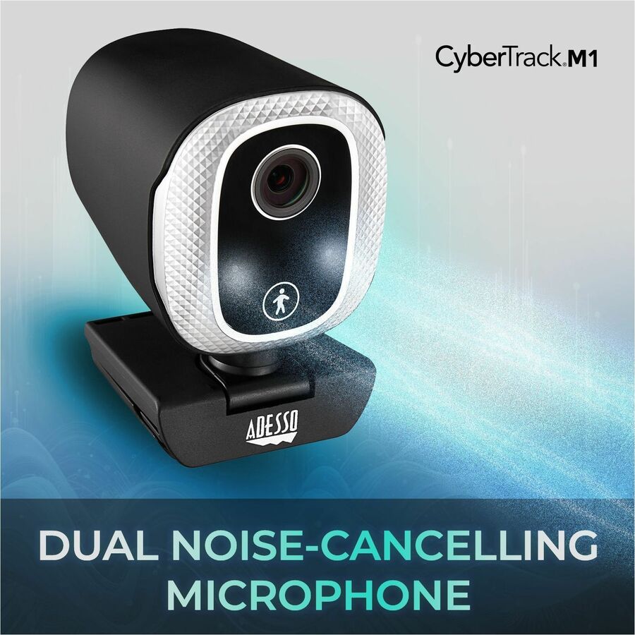Alternate-Image4 Image for Adesso CyberTrack M1 Webcam - 2.1 Megapixel - 30 fps - USB 2.0