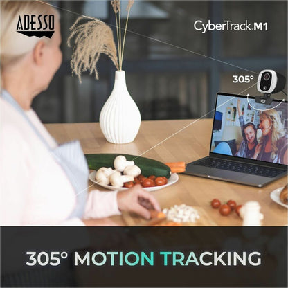 Alternate-Image2 Image for Adesso CyberTrack M1 Webcam - 2.1 Megapixel - 30 fps - USB 2.0