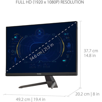 Alternate-Image3 Image for ViewSonic VX2267-MHD 22" 1080p 1ms 75Hz FreeSync Monitor with HDMI, DP, and VGA