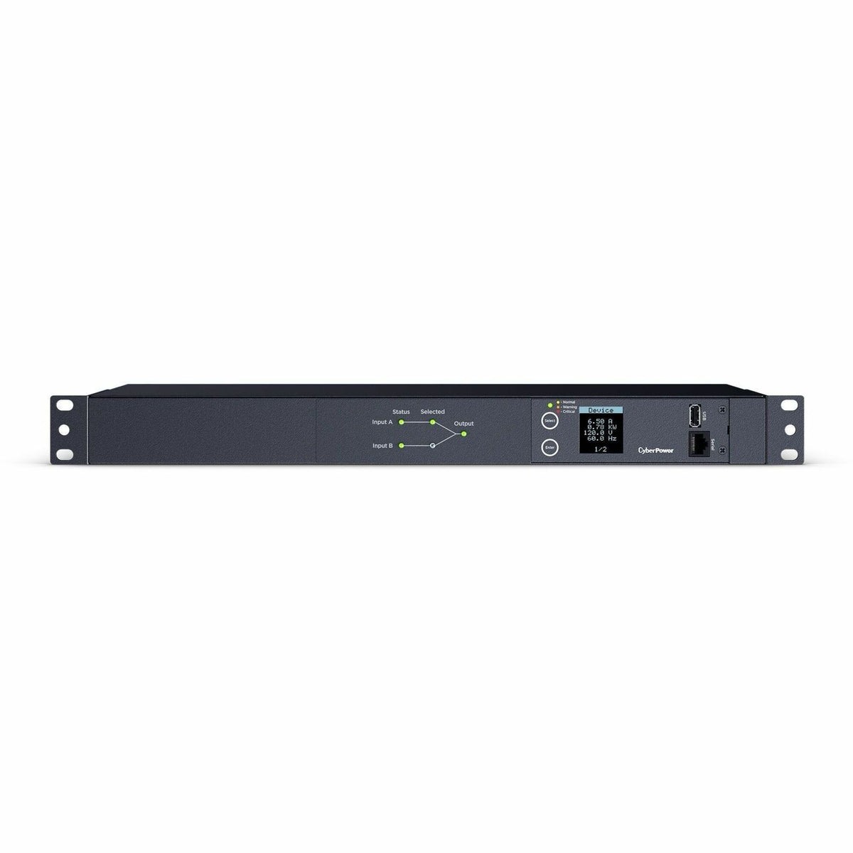Main Image for CyberPower PDU24001 Single Phase 100 - 120 VAC 15A Metered ATS PDU