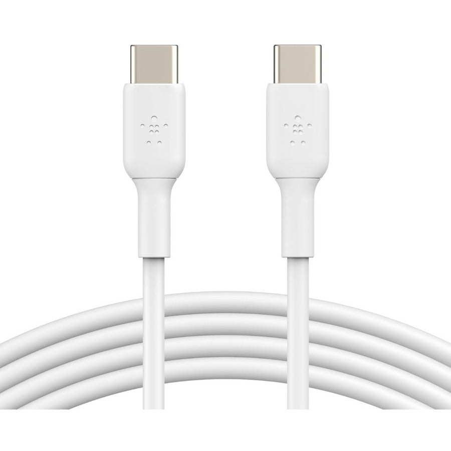 Alternate-Image1 Image for Belkin BoostCharge USB-C to USB-C Cable(1 meter / 3.3 foot, White)