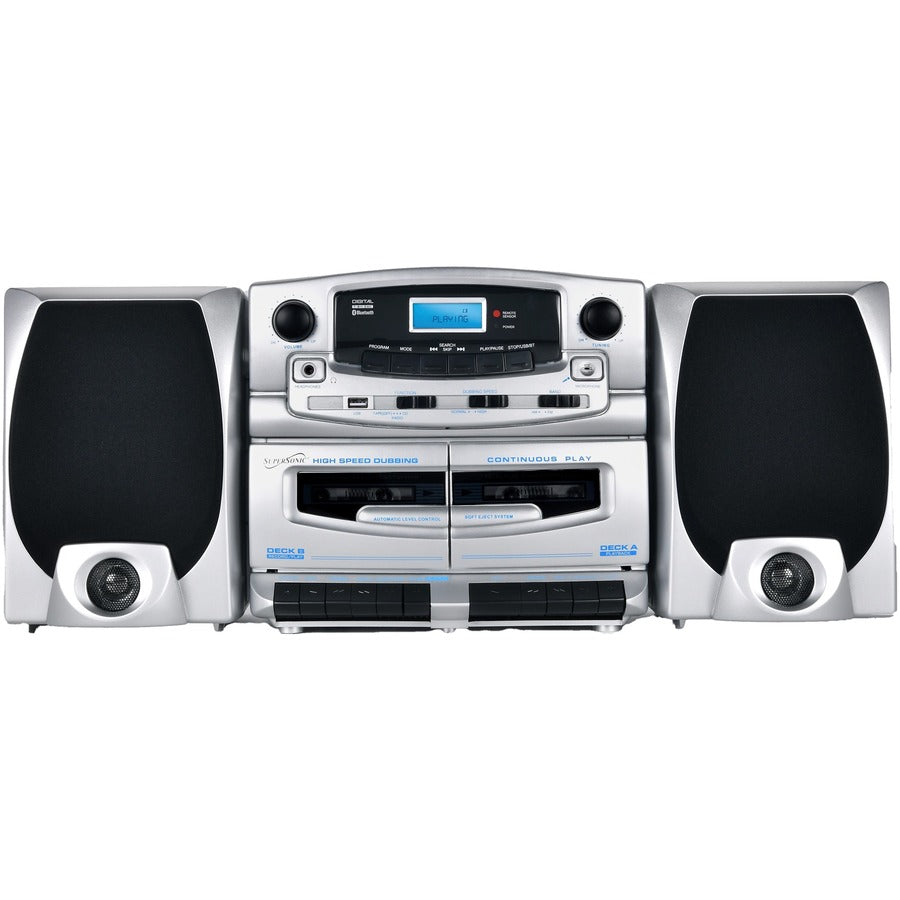 Front Image for Supersonic SC-2121BT Micro Hi-Fi System - Black