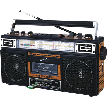 Main Image for Supersonic 4 Band Radio & Cassette Player + Cassette To Mp3 Converter & Bluetooth
