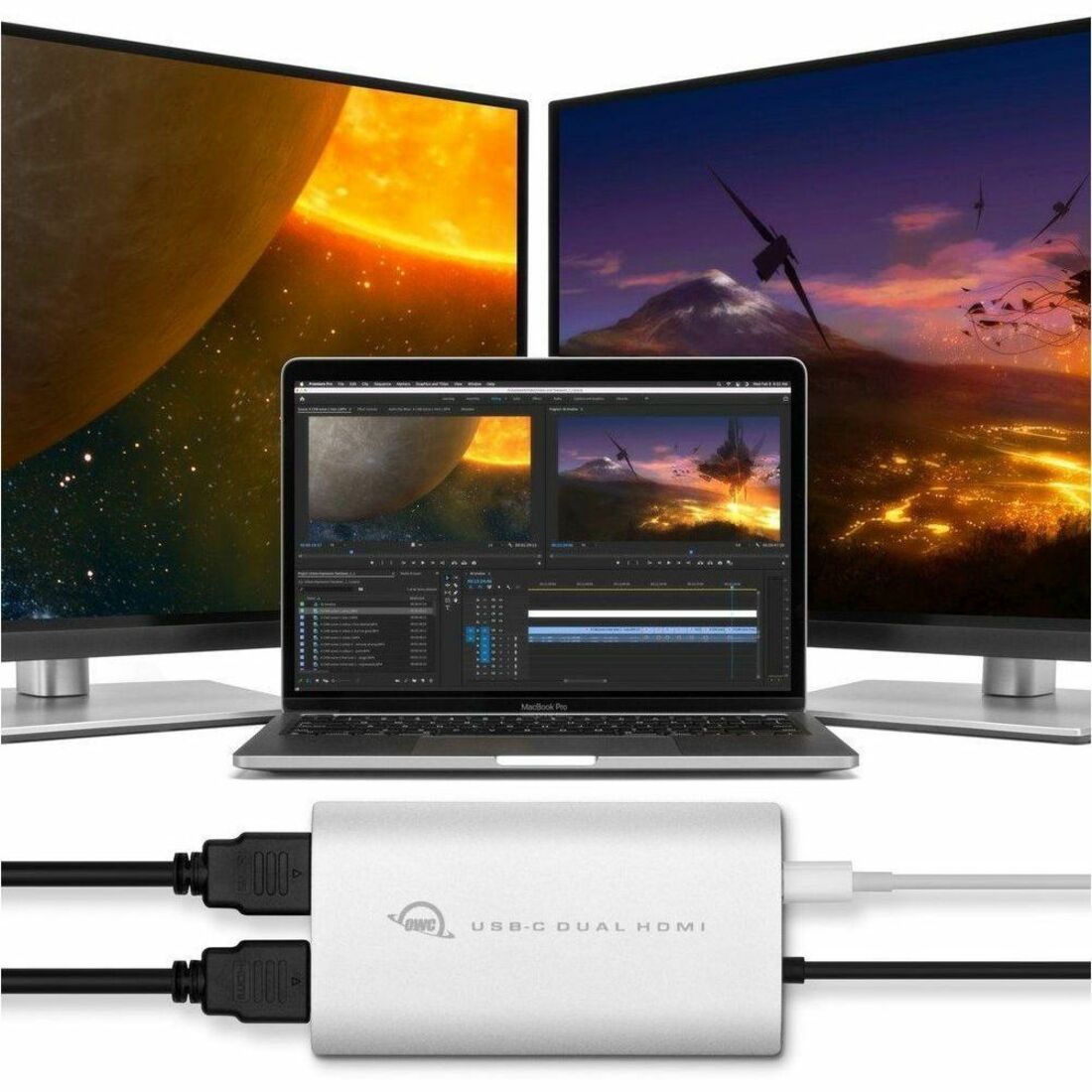 Main Image for OWC USB-C to Dual HDMI 4K Adapter With DisplayLink