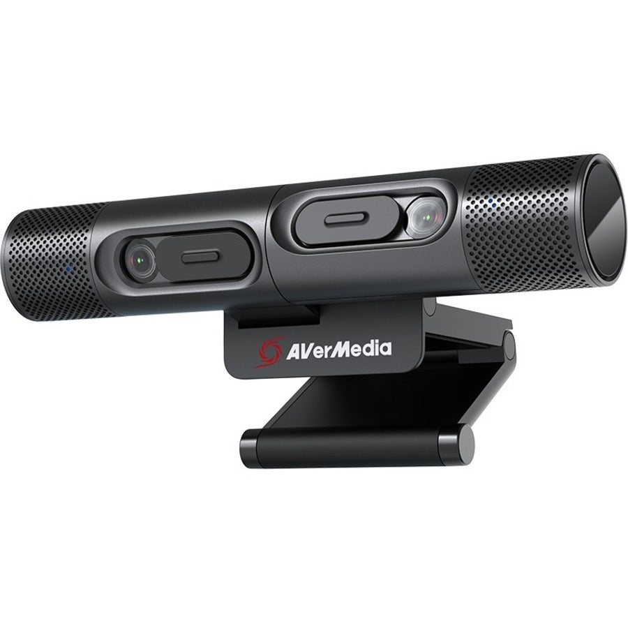 Left Image for AVerMedia DualCam PW313D Video Conferencing Camera - 5 Megapixel - 30 fps - Black - USB 2.0 - 1 Pack(s) - TAA and NDAA Compliant