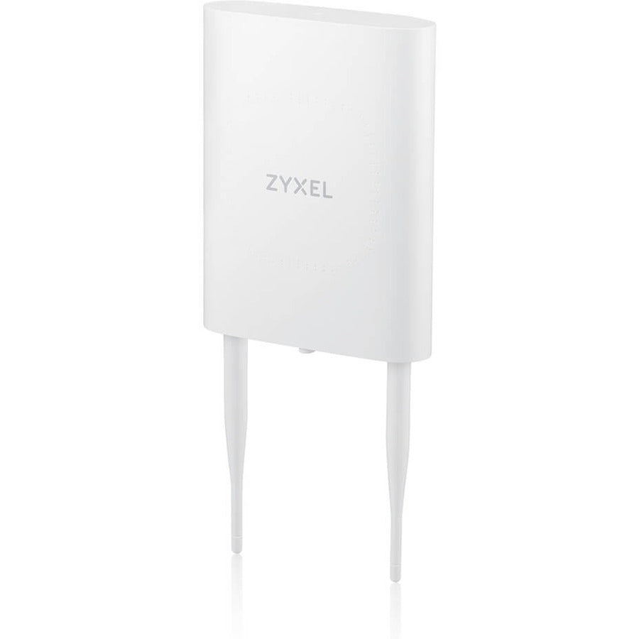 Left Image for Zyxel WiFi 6 AX1800 Wireless Gigabit Outdoor Access Point | IP55 Rated | Mesh, Seamless Roaming & MU-MIMO | WPA3-PSK Security | Cloud, App or Direct Management | PoE+ Injector Included | NWA55AXE