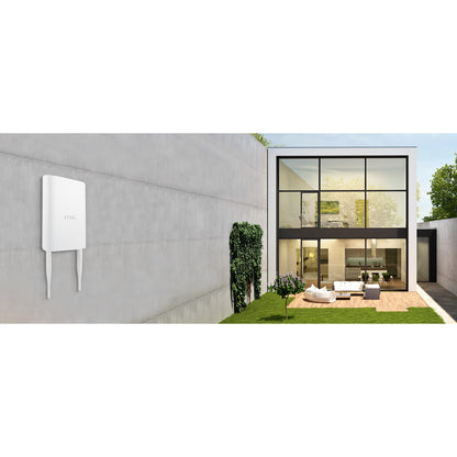 Life-Style Image for Zyxel WiFi 6 AX1800 Wireless Gigabit Outdoor Access Point | IP55 Rated | Mesh, Seamless Roaming & MU-MIMO | WPA3-PSK Security | Cloud, App or Direct Management | PoE+ Injector Included | NWA55AXE