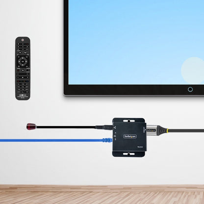 Alternate-Image7 Image for StarTech 4K HDMI Extender over CAT6/CAT5 Ethernet Cable, 4K 30Hz or 1080p 60Hz Video Extender, HDMI Transmitter and Receiver Kit