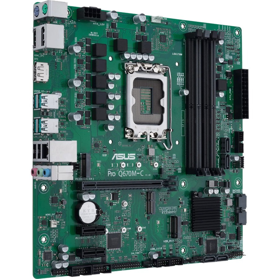 Alternate-Image5 Image for Asus PRO Q670M-C-CSM Desktop Motherboard - Intel Q670 Chipset - Socket LGA-1700 - Intel Optane Memory Ready - Micro ATX