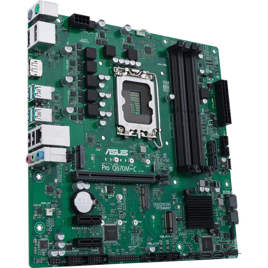 Alternate-Image4 Image for Asus PRO Q670M-C-CSM Desktop Motherboard - Intel Q670 Chipset - Socket LGA-1700 - Intel Optane Memory Ready - Micro ATX
