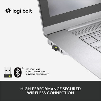 Alternate-Image1 Image for Logitech Lift for Business Left, Vertical Ergonomic Mouse - Left-handed, Wireless, Bluetooth or Secured Logi Bolt USB, Quiet clicks, Graphite