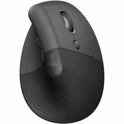 Main Image for Logitech Lift Vertical Ergonomic Mouse, Wireless, Bluetooth or Logi Bolt USB receiver, Quiet clicks, 4 buttons, Graphite