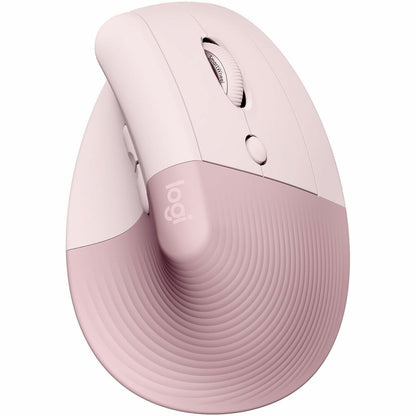Main Image for Logitech Lift Vertical Ergonomic Mouse, Wireless, Bluetooth or Logi Bolt USB receiver, Quiet clicks, 4 buttons, Rose