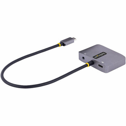 Alternate-Image3 Image for StarTech USB C Video Adapter, USB C to HDMI VGA Multiport Adapter, 3.5mm Audio, 4K 60Hz HDR, 100W PD 3.0 PT, USB C Display Adapter
