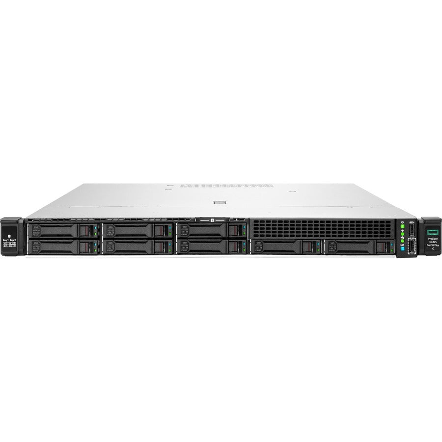 Front Image for HPE ProLiant DL325 G10 Plus v2 1U Rack Server - 1 EPYC 7443P 2.85 GHz - 32 GB RAM - 12Gb/s SAS Controller
