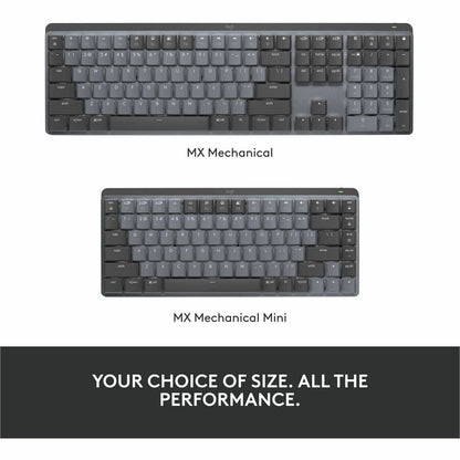 Alternate-Image10 Image for Logitech MX Mechanical Mini Minimalist Wireless Illuminated Keyboard, Linear Switches, Bluetooth, Graphite