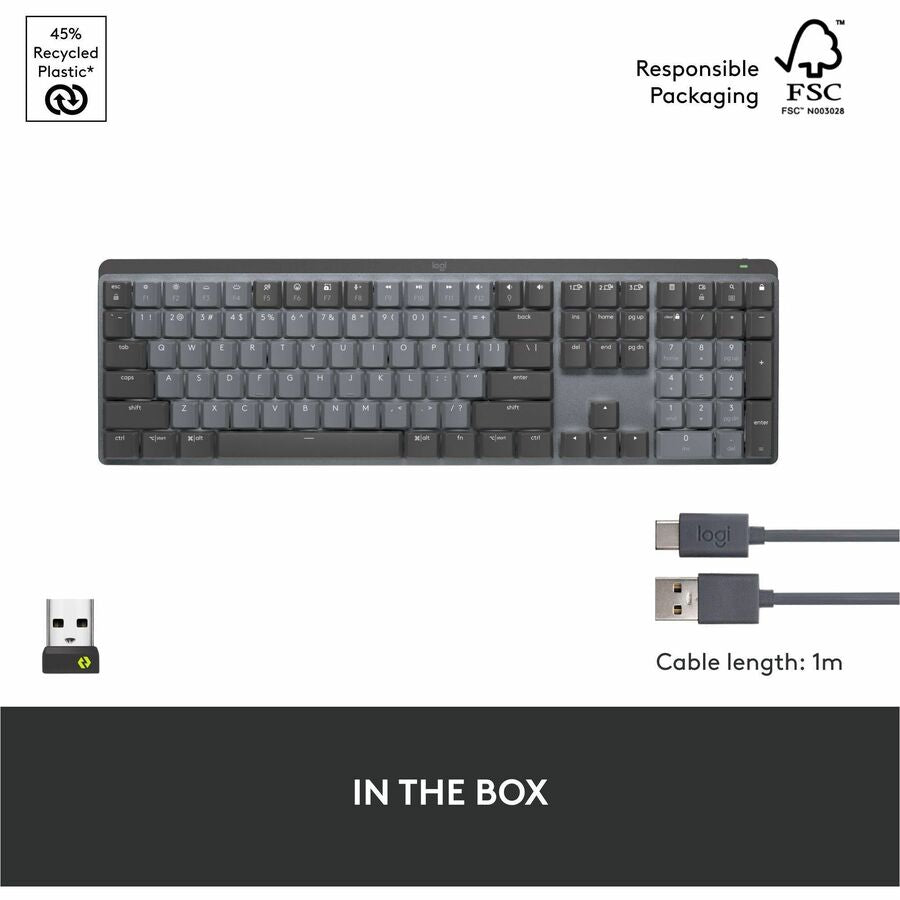 Alternate-Image1 Image for Logitech MX Mechanical Wireless Illuminated Performance Keyboard, Linear Switches, Backlit Keys, Bluetooth