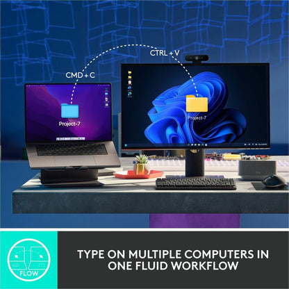 Alternate-Image8 Image for Logitech MX Mechanical Wireless Illuminated Performance Keyboard, Clicky Switches, Backlit Keys, Bluetooth