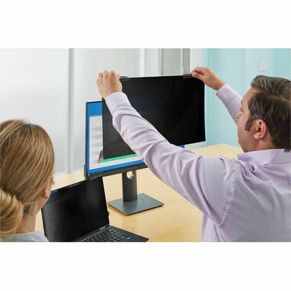 Life-Style Image for 3M&#8482; Privacy Filter for 24.5in Full Screen Monitor with 3M&#8482; COMPLY&#8482; Magnetic Attach, 16:9, PF245W9EM