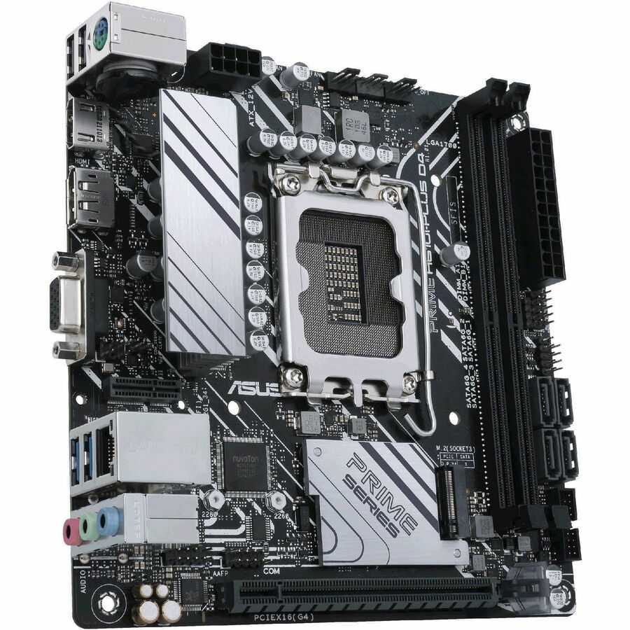 Alternate-Image2 Image for Asus Prime PRIME H610I-PLUS D4-CSM Desktop Motherboard - Intel H610 Chipset - Socket LGA-1700 - Mini ITX