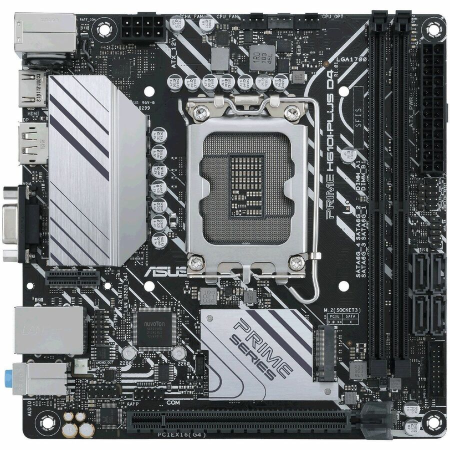 Alternate-Image3 Image for Asus Prime PRIME H610I-PLUS D4-CSM Desktop Motherboard - Intel H610 Chipset - Socket LGA-1700 - Mini ITX