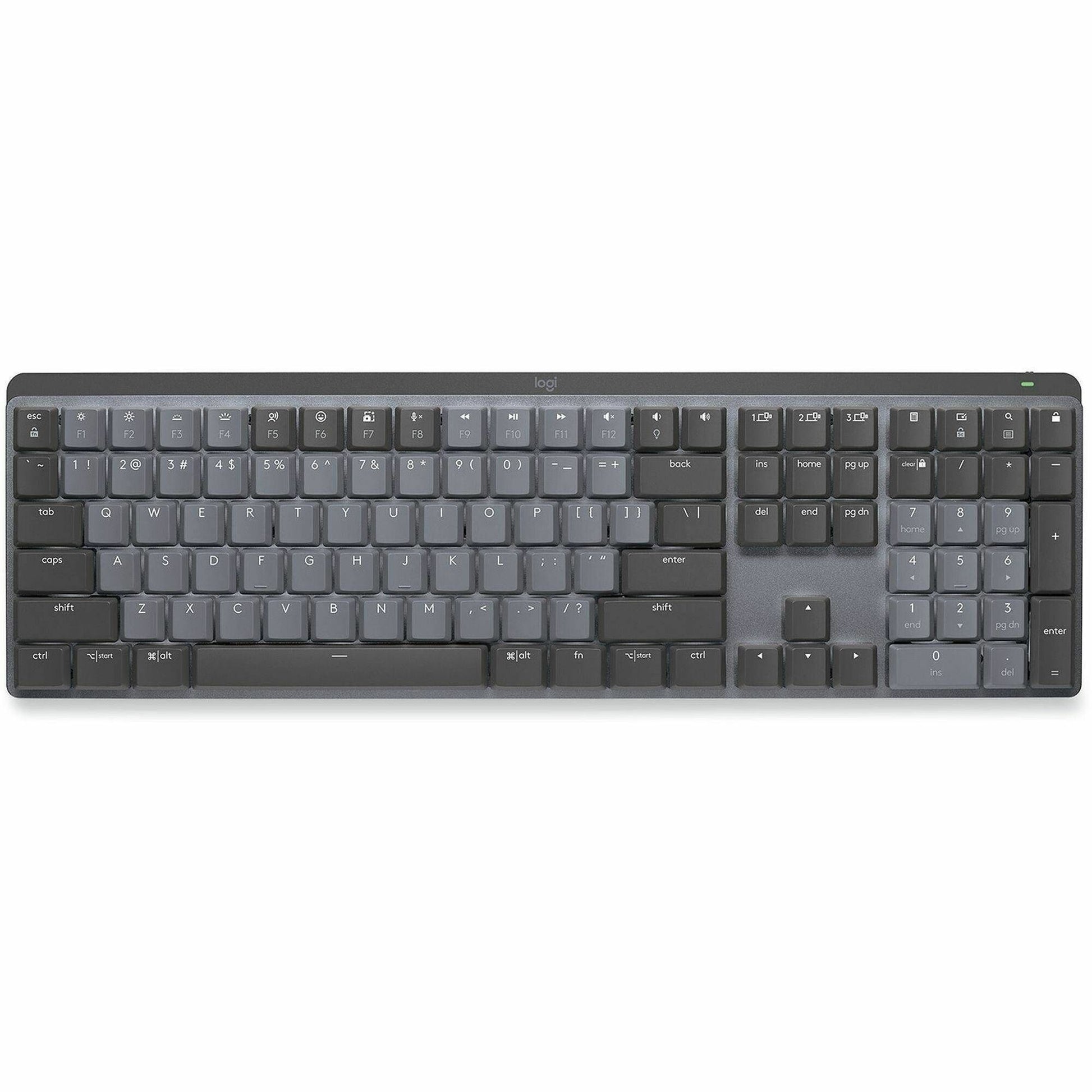 Main Image for Logitech MX Mechanical Wireless Illuminated Performance Keyboard, Tactile Quiet Switches, Bluetooth, Graphite