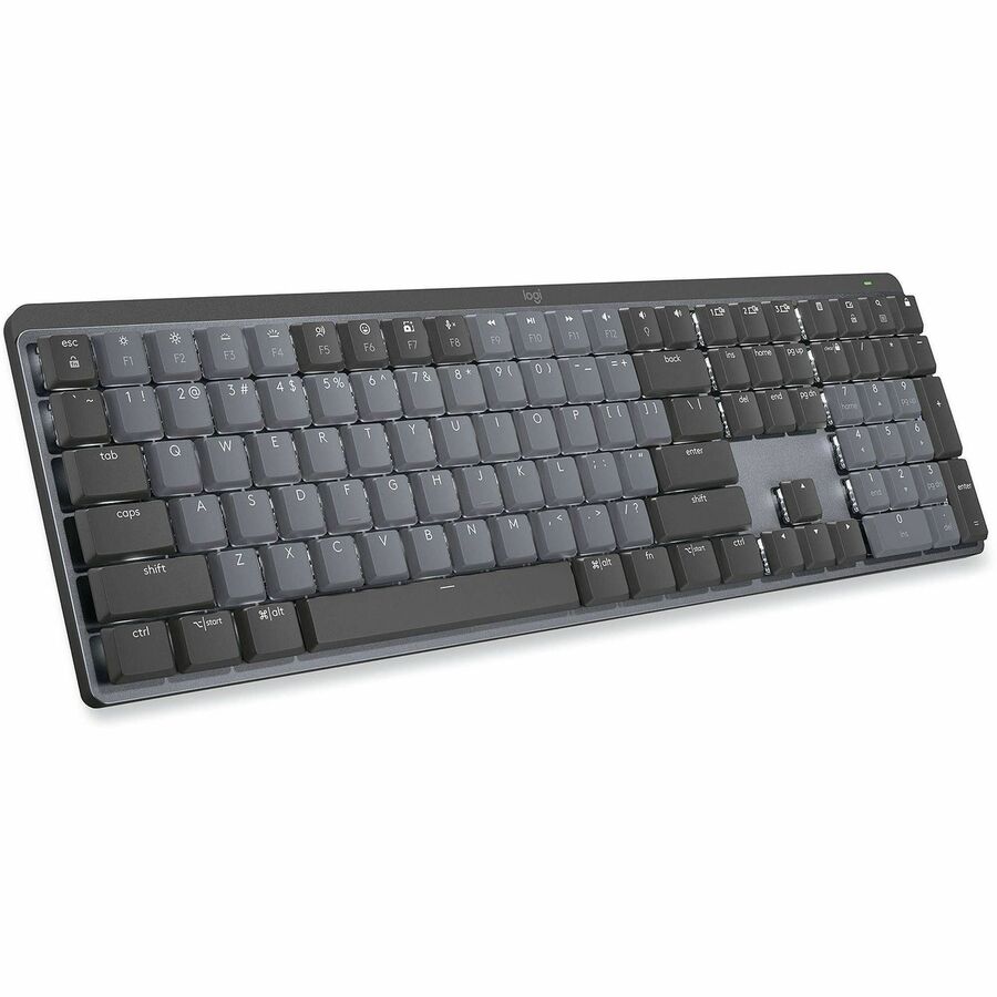 Right Image for Logitech MX Mechanical Wireless Illuminated Performance Keyboard, Tactile Quiet Switches, Bluetooth, Graphite