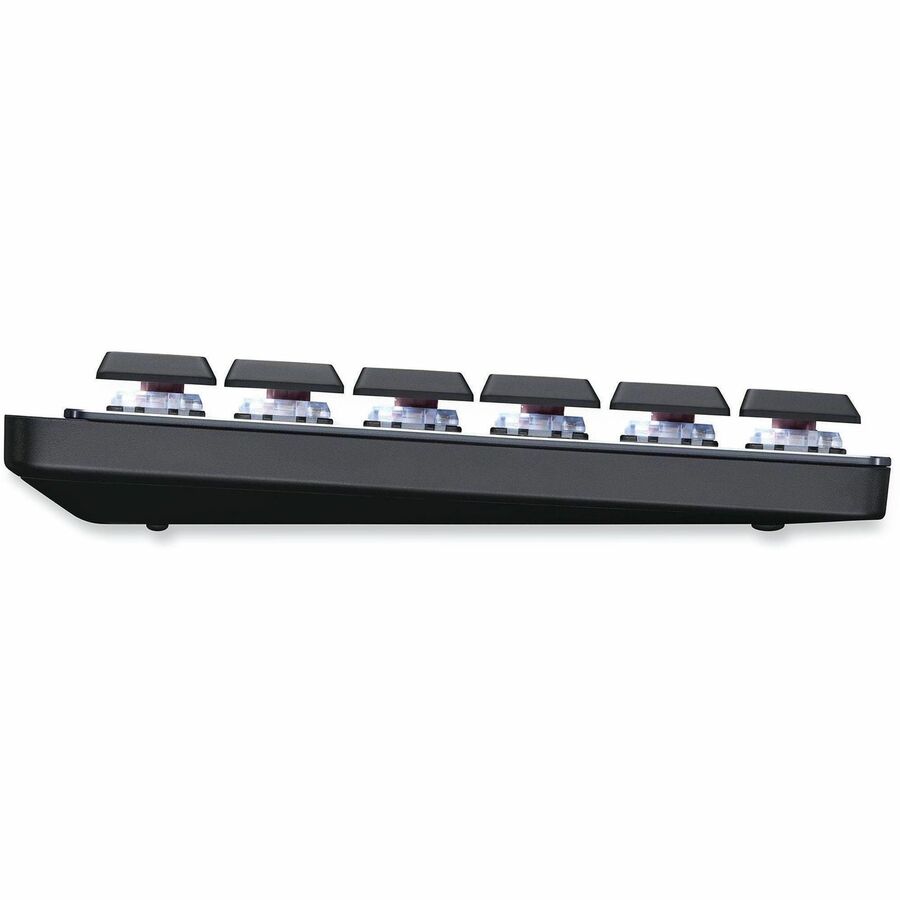 Left Image for Logitech MX Mechanical Wireless Illuminated Performance Keyboard, Tactile Quiet Switches, Bluetooth, Graphite