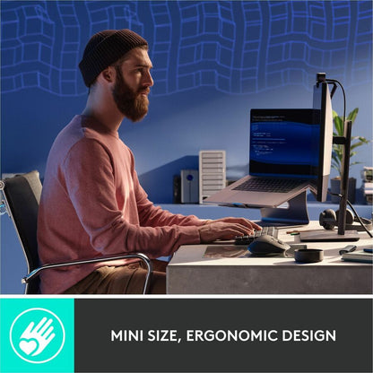Alternate-Image2 Image for Logitech MX Mechanical Mini Wireless Illuminated Keyboard, Tactile Quiet Switches, Backlit, Bluetooth, USB-C