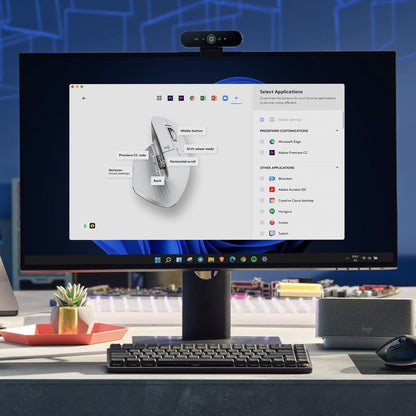 Alternate-Image4 Image for Logitech MX Master 3S - Wireless Performance Mouse with Ultra-fast Scrolling, Ergo, 8K DPI, Track on Glass, Bluetooth, Pale Grey