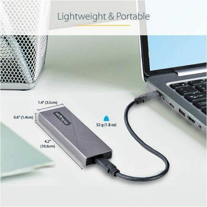 Alternate-Image5 Image for StarTech.com USB-C 10Gbps to M.2 NVMe or M.2 SATA SSD Enclosure, Tool-free M.2 PCIe/SATA SSD Aluminum Enclosure, USB-C & USB-A Host Cables