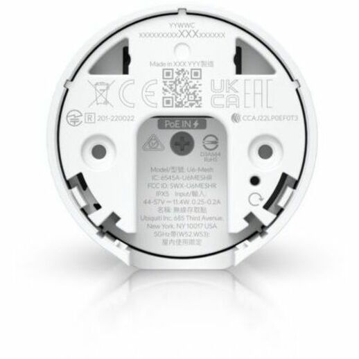 Bottom Image for Ubiquiti U6 Mesh Dual Band IEEE 802.11a/b/g 5.30 Gbit/s Wireless Access Point - Indoor/Outdoor