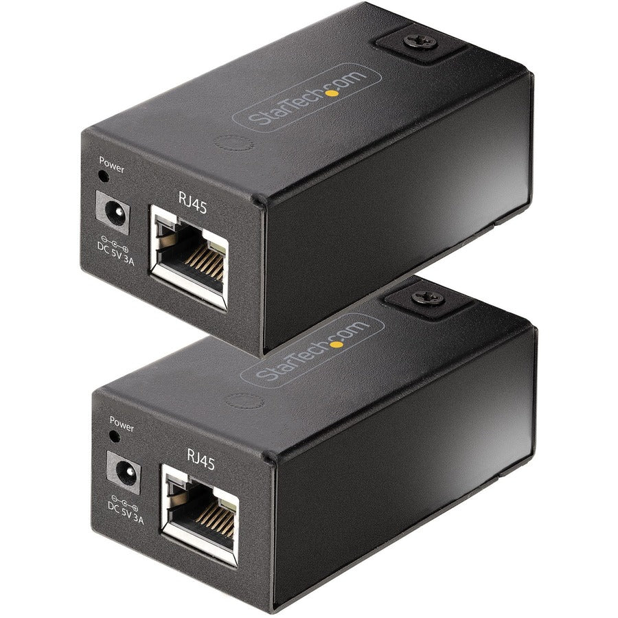 Alternate-Image1 Image for StarTech.com 150m (492ft) USB 2.0 Extender over Cat5e/Cat6 Ethernet Cable, Externally Powered USB Extender/Adapter via RJ45/Network Cable