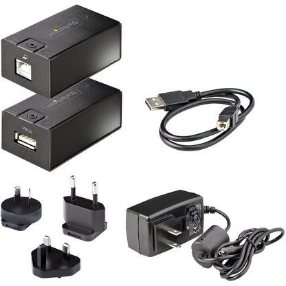 Alternate-Image5 Image for StarTech.com 150m (492ft) USB 2.0 Extender over Cat5e/Cat6 Ethernet Cable, Externally Powered USB Extender/Adapter via RJ45/Network Cable