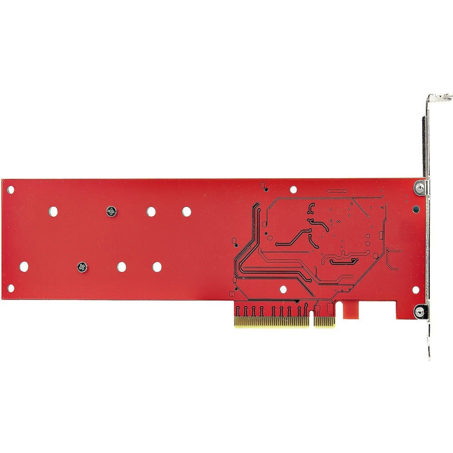 Alternate-Image5 Image for StarTech Dual M.2 PCIe SSD Adapter Card, PCIe x8 / x16 to Dual NVMe/AHCI M2 SSDs, PCI Express 4.0, PC/Linux, Bifurcation Required, TAA