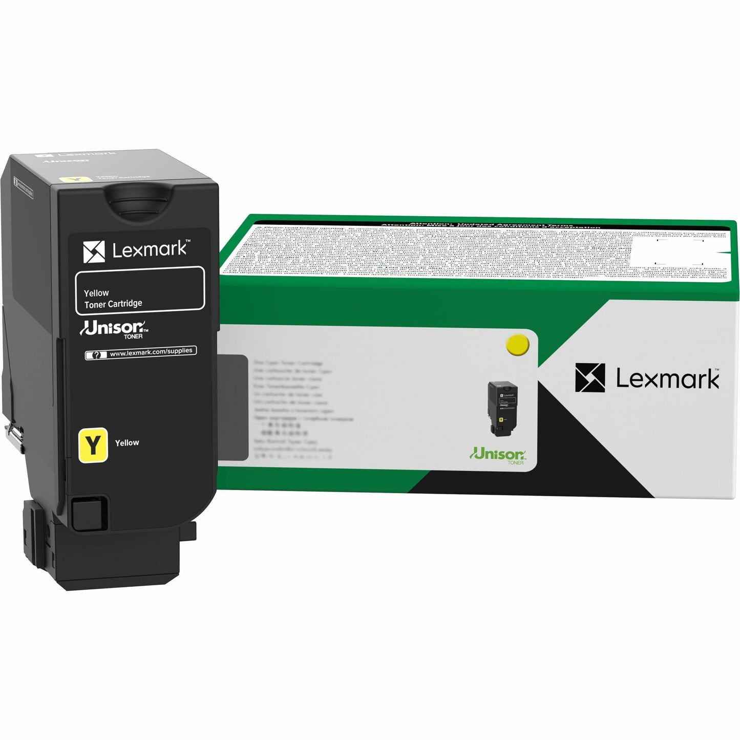Main Image for Lexmark Unison Original Laser Toner Cartridge - Yellow - 1 Each