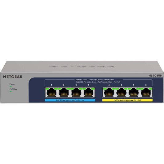 Main Image for Netgear 8-port Ultra60 PoE++ Multi-Gigabit (2.5G) Ethernet Plus Switch