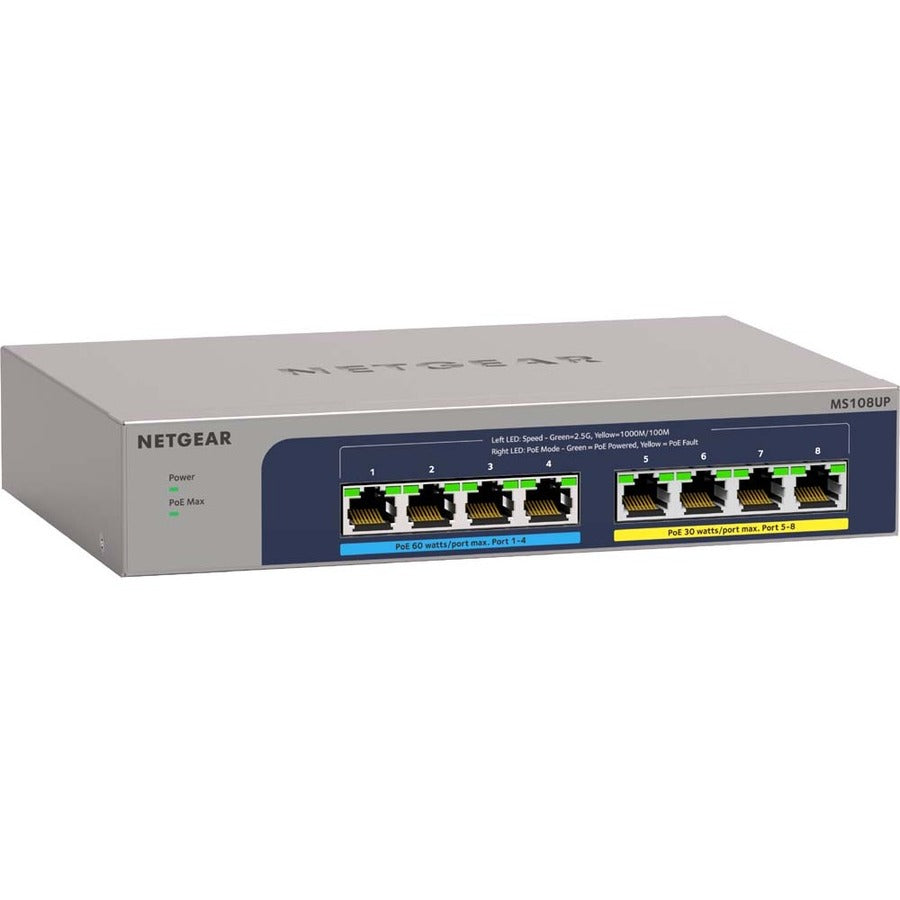 Alternate-Image2 Image for Netgear 8-port Ultra60 PoE++ Multi-Gigabit (2.5G) Ethernet Plus Switch