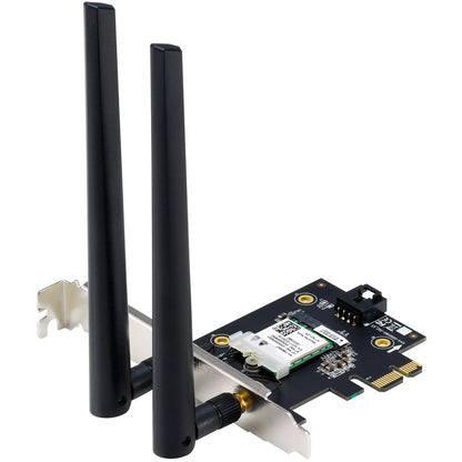 Left Image for Asus PCE-AX1800 IEEE 802.11ax Bluetooth 5.2 Dual Band Wi-Fi/Bluetooth Combo Adapter for Desktop Computer, Wireless Router