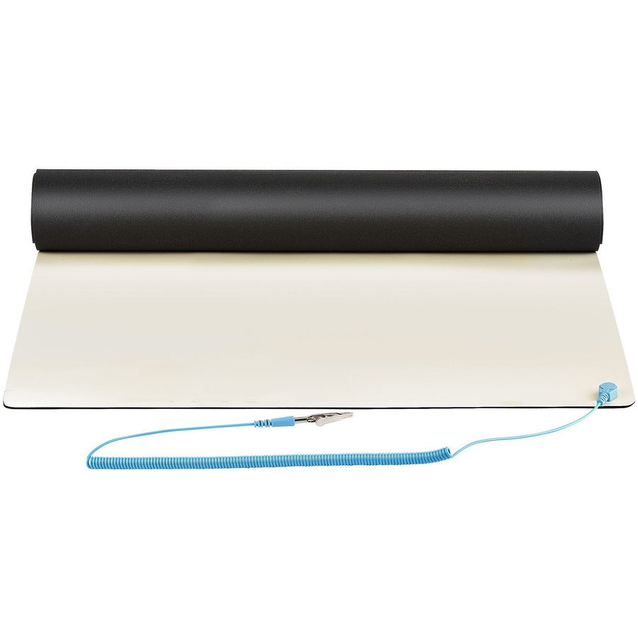 Alternate-Image3 Image for StarTech 11x18in Anti Static Mat, ESD Mat for Electronics Repair on Tables or Desks, Flexible Work Pad, Detachable Grounding Wire, TAA
