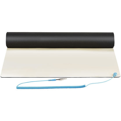 Alternate-Image3 Image for StarTech 11x18in Anti Static Mat, ESD Mat for Electronics Repair on Tables or Desks, Flexible Work Pad, Detachable Grounding Wire, TAA