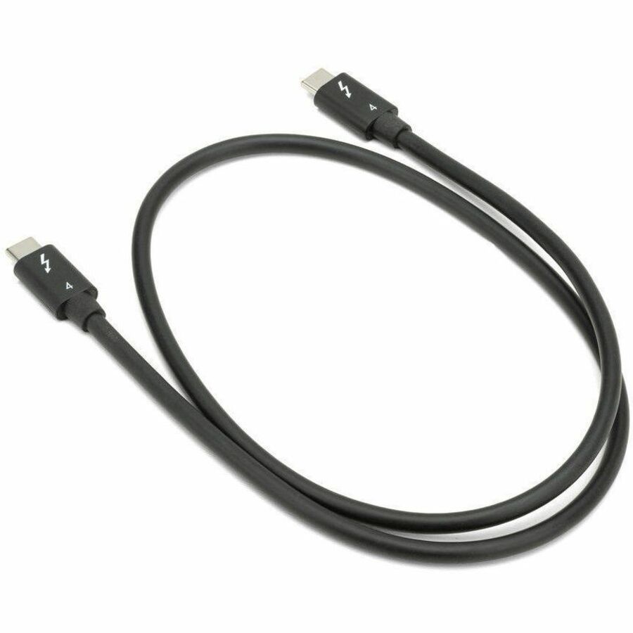 Alternate-Image2 Image for OWC 0.7M (28") Thunderbolt 4 (USB-C) Cable for Thunderbolt And USB-C Devices - Black