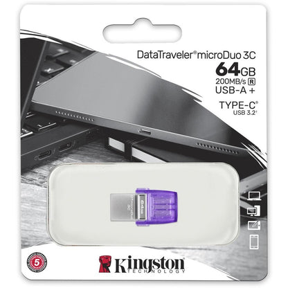 Alternate-Image1 Image for Kingston DataTraveler microDuo 3C USB Flash Drive